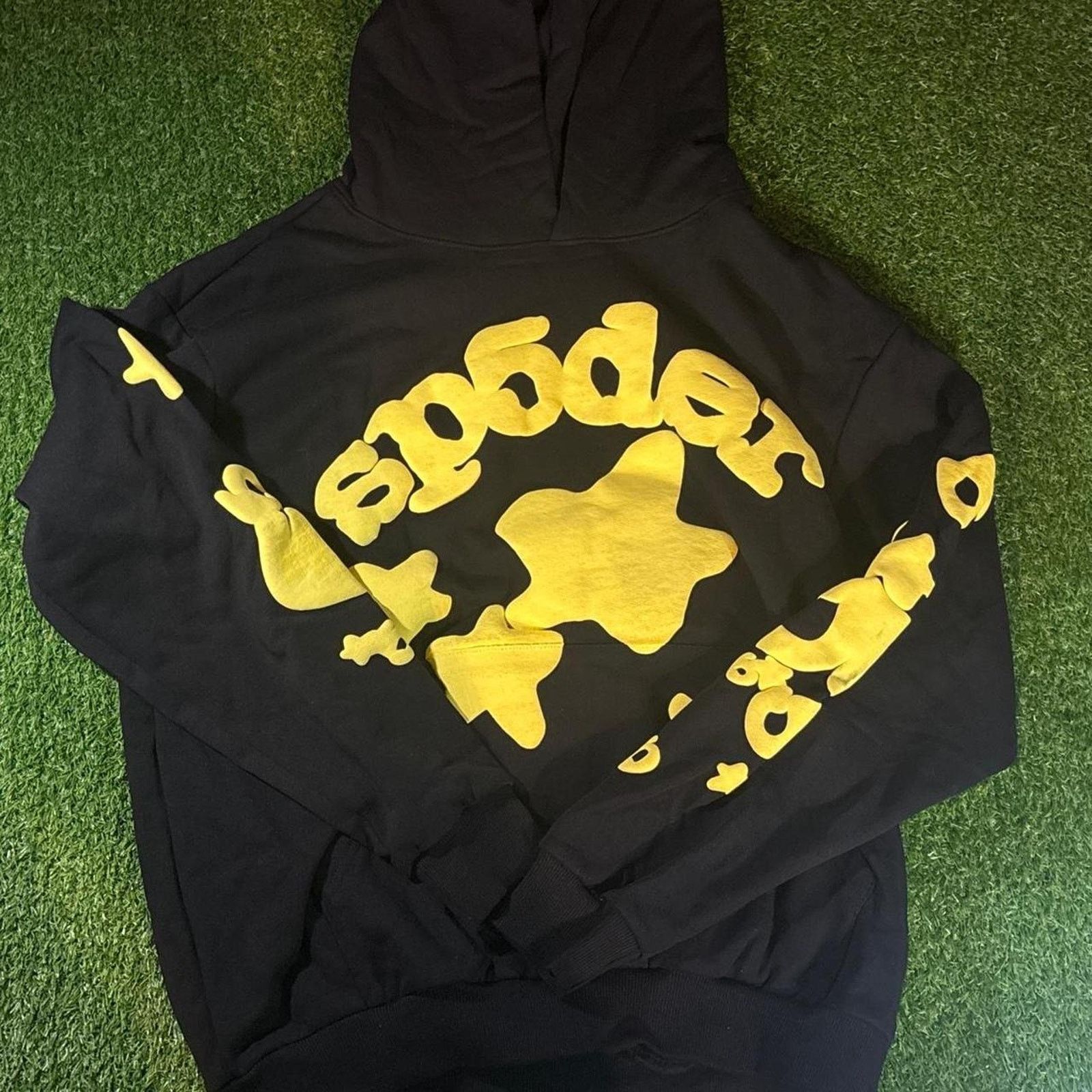 Other Sp5der beluga hoodie black yellow Size US M / EU 48-50 / 2 - 2 Thumbnail