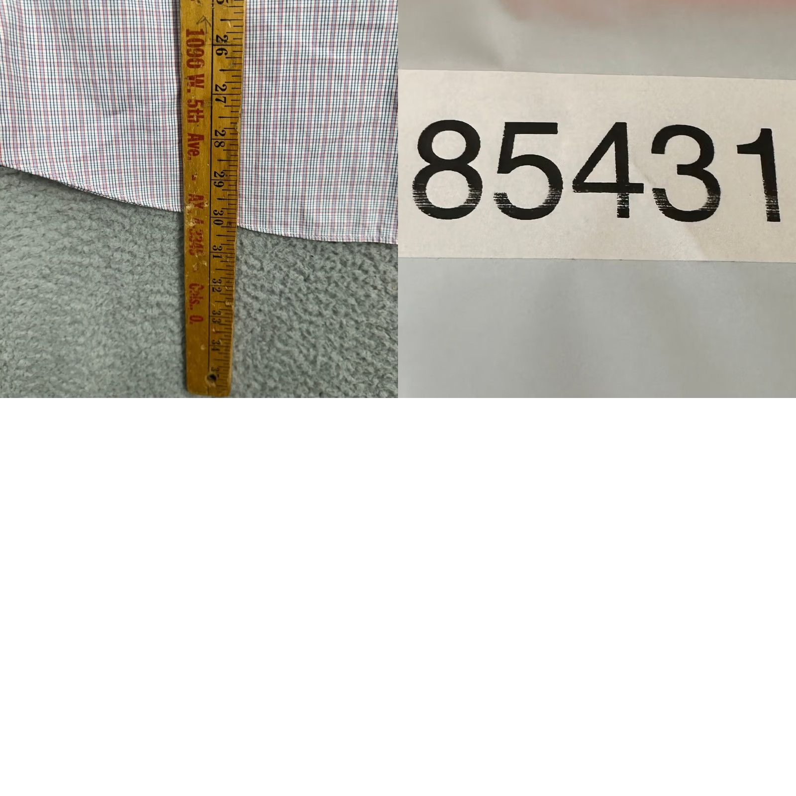 Charles Tyrwhitt Charles Tyrwhitt Mens Dress Shirt Red Blue Plaid Button Down Long Sleeve 16.5 Size 46R - 8 Thumbnail