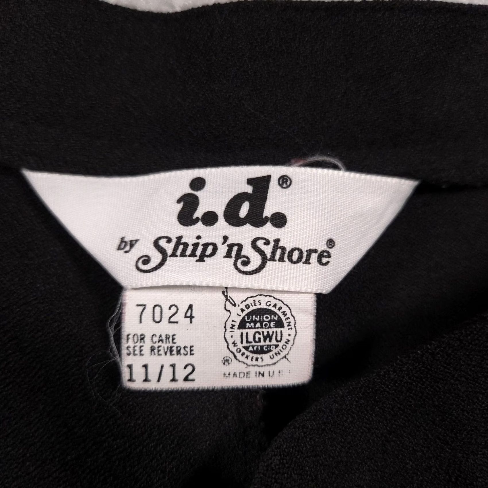 Vintage VINTAGE i.d. by Ship 'n Shore Dress Pants Womens 11/12 Black Pleats Made USA 80s Size 34" / US 12 / IT 48 - 6 Thumbnail