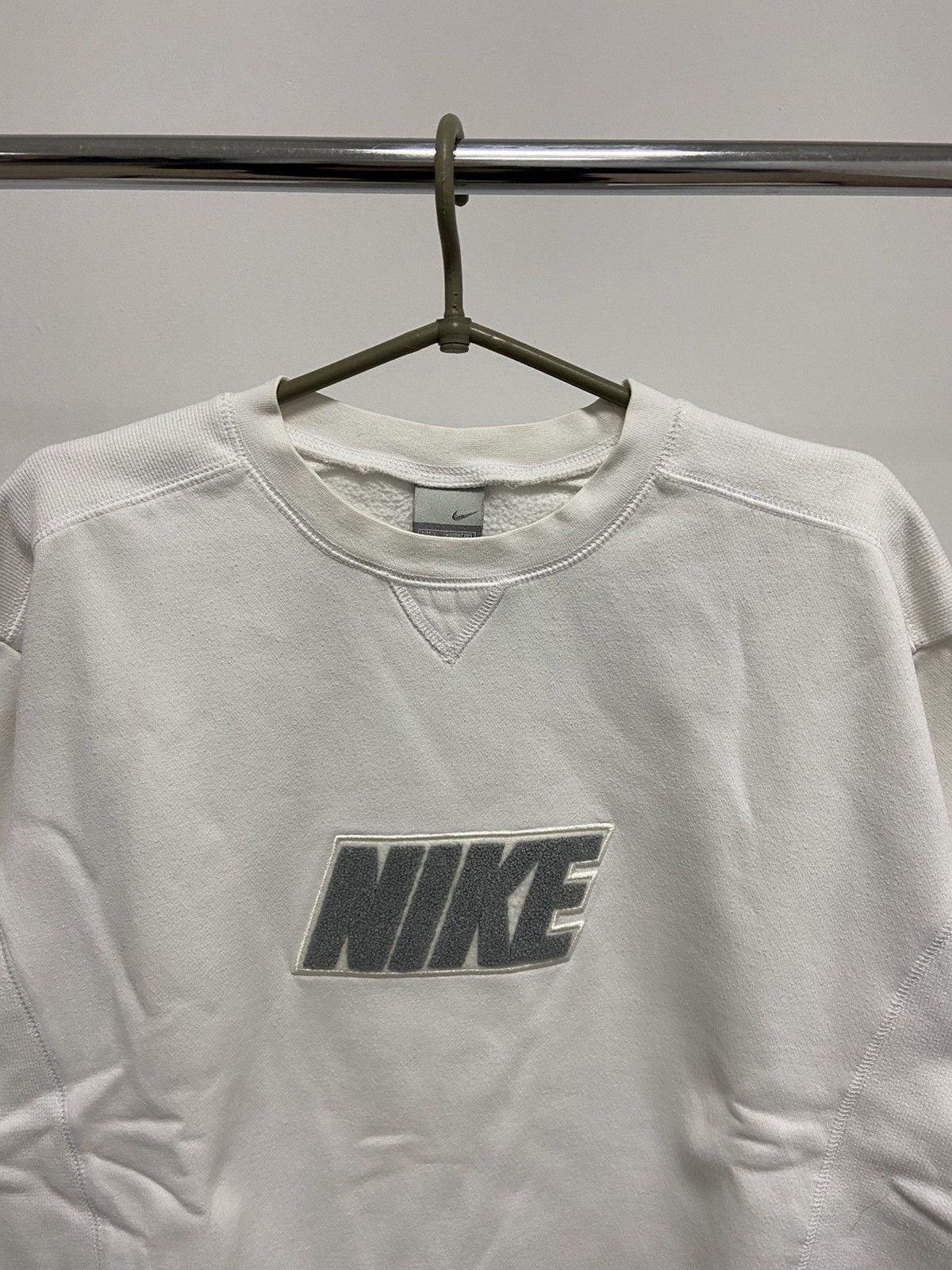 Nike × Vintage Nike Sweatshirt Vintage Big Logo Spell Out Size US L / EU 52-54 / 3 - 3 Thumbnail