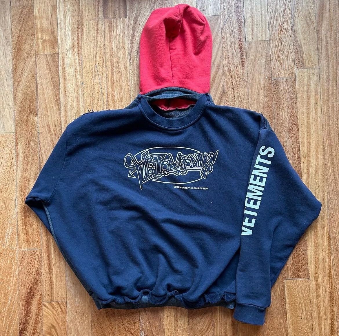 Vetements Vetements SS18 UFO Deconstructed Hoodie | Grailed Vetements Vetements SS18 UFO Deconstructed Hoodie | Grailed