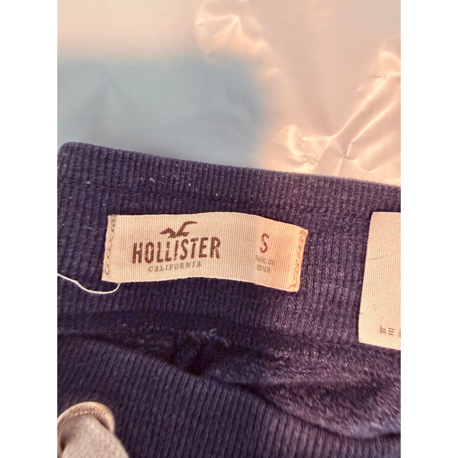 Hollister Hollister Sweatpants Women Navy Cotton Blend S - C021 Size 27" / US 4 / IT 40 - 4 Thumbnail