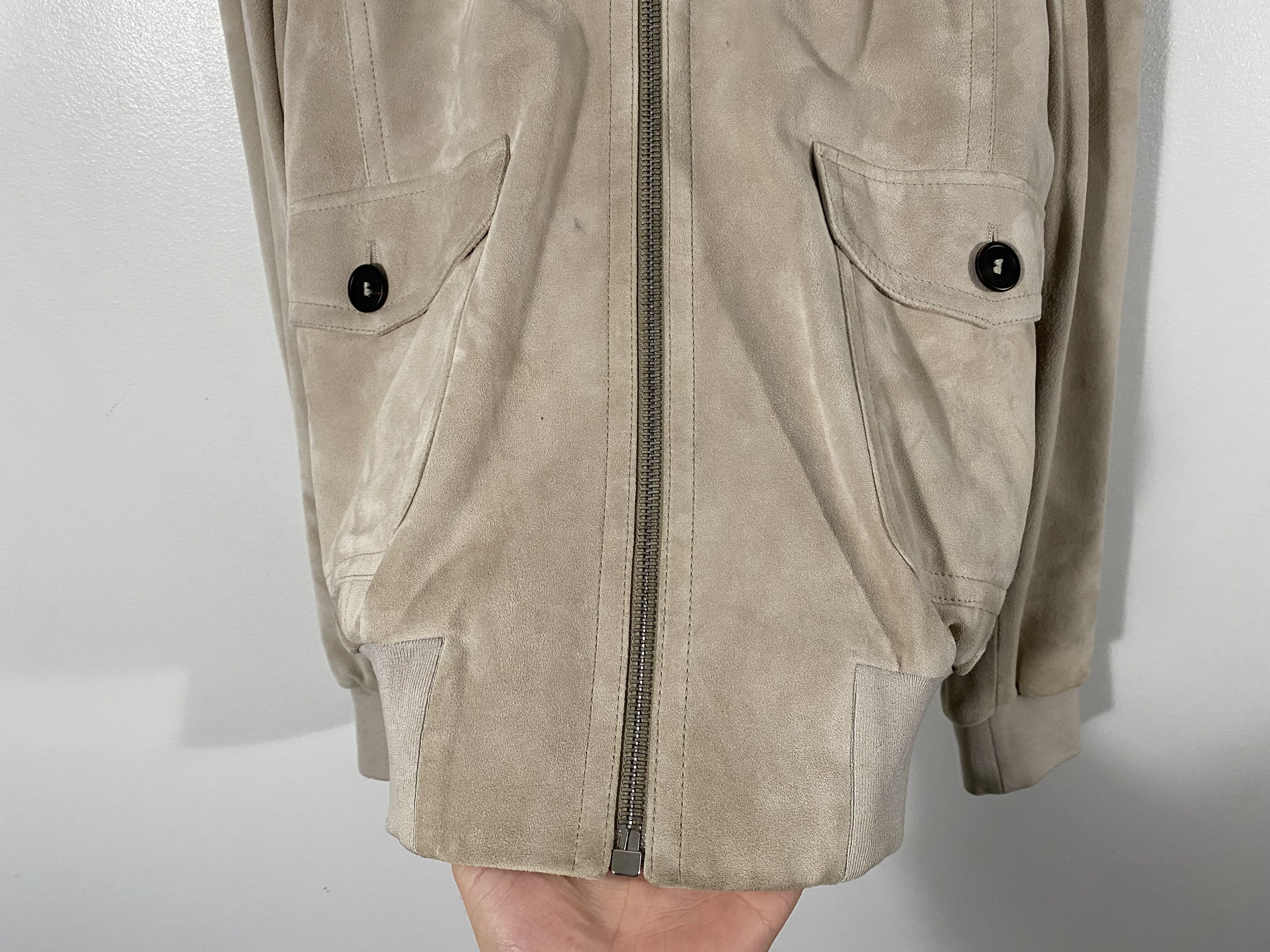 Marc Jacobs Marc Jacobs Soft Ivory leather cargo jacket Size US M / EU 48-50 / 2 - 3 Thumbnail