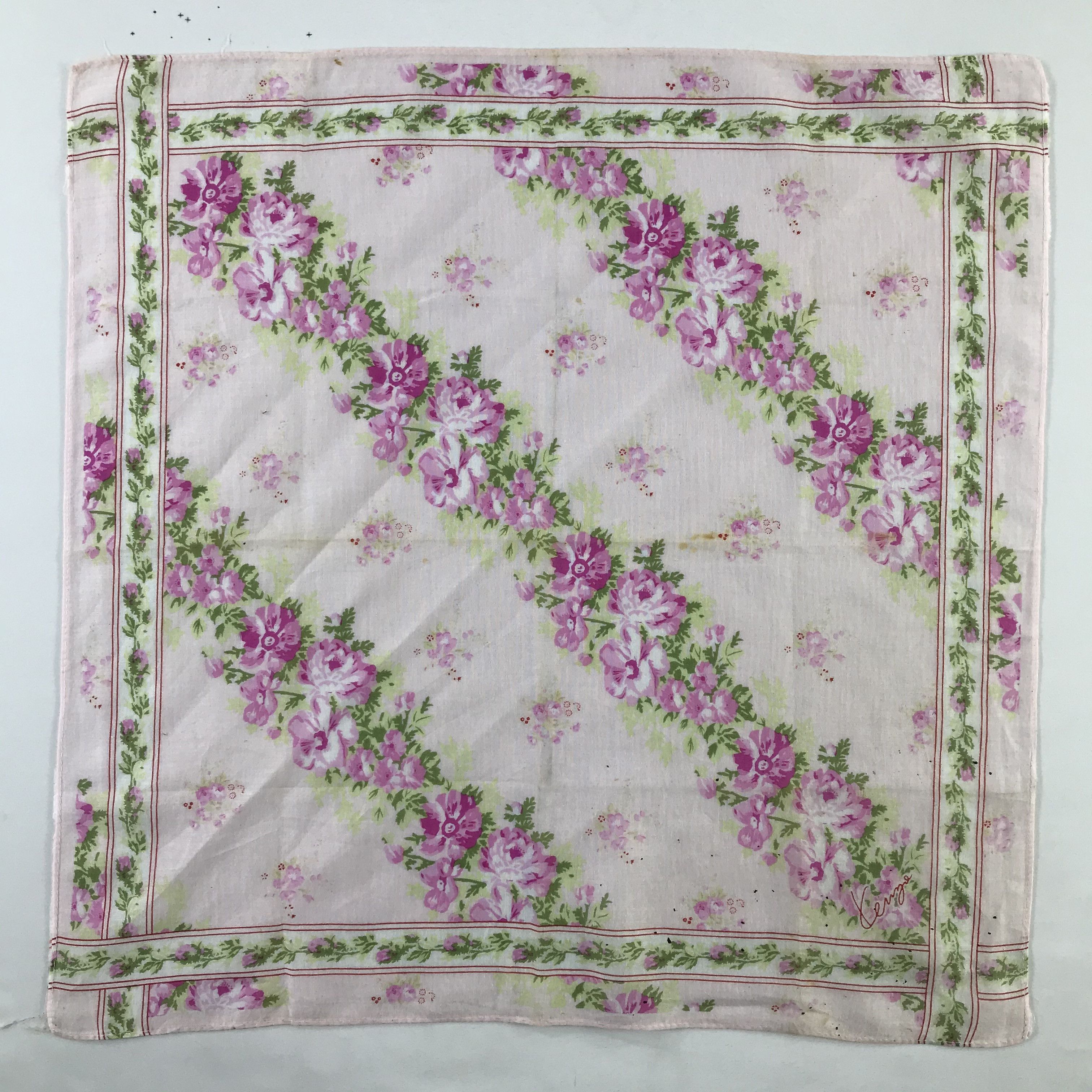 Kenzo × Vintage Kenzo Bandana / Handkerchief / Neckerchief - S428 Size ONE SIZE - 1 Thumbnail