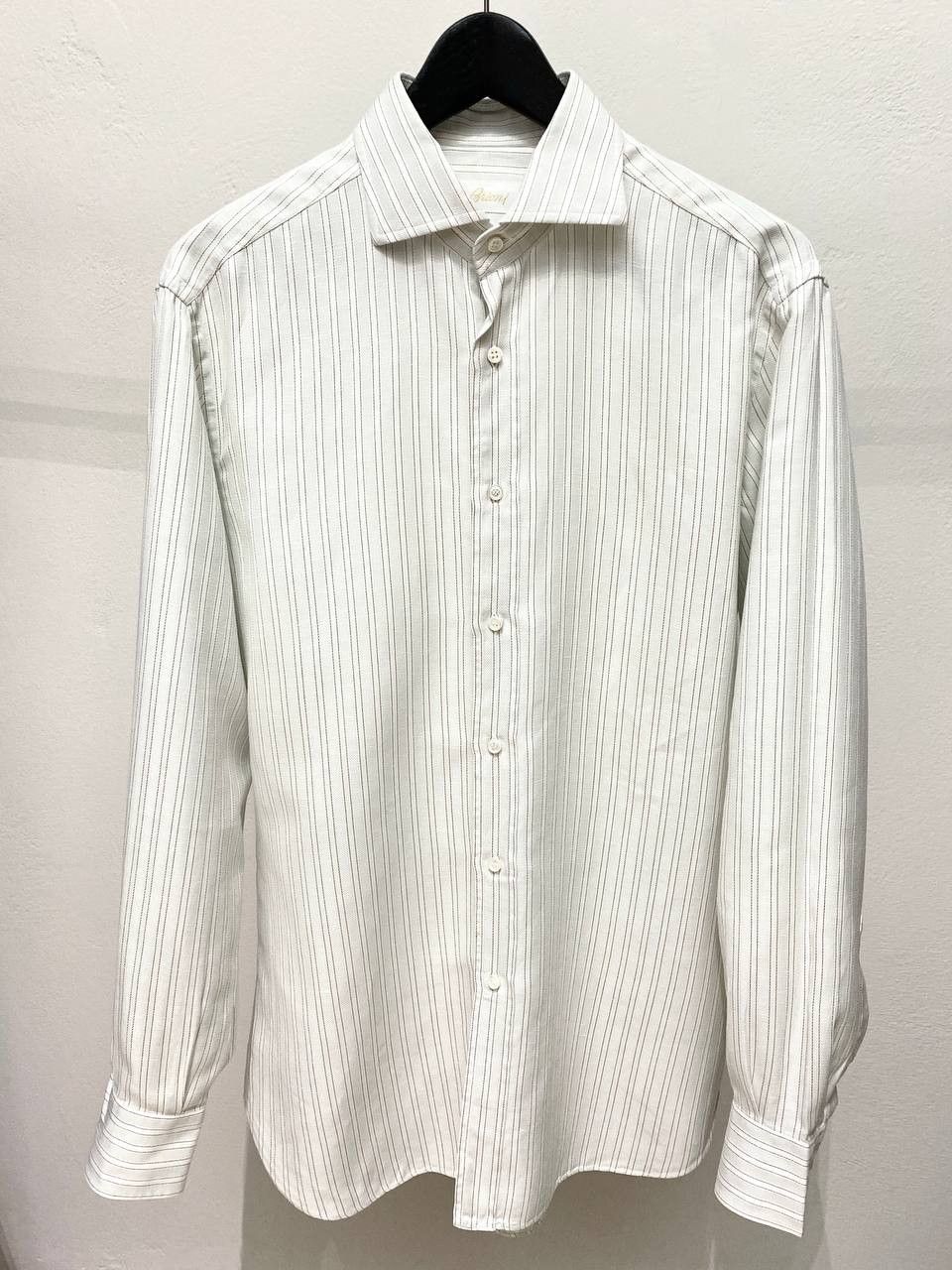 Brioni Brioni Classic Casual Suit Striped Cotton Button Up Shirt Size US M / EU 48-50 / 2 - 3 Thumbnail