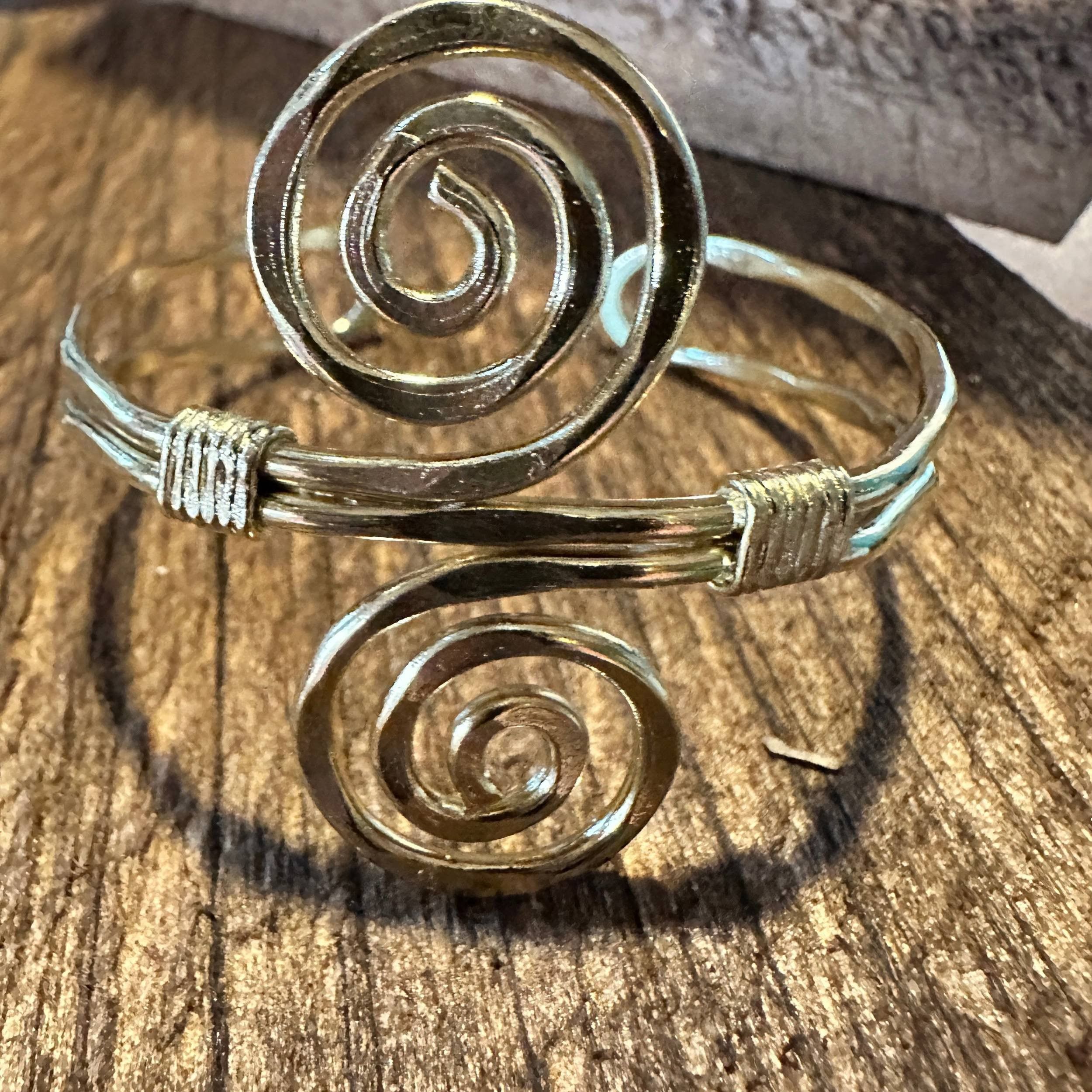 Other Handcrafted Boho Gold Plated Adjustable Cuff Bracelet - Narr Size ONE SIZE - 3 Thumbnail
