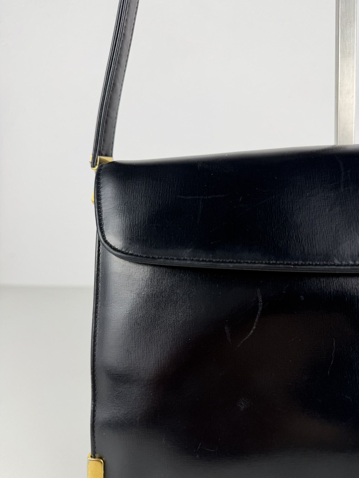 Dior Vintage 70s Dior box calf leather shoulder bag Size ONE SIZE - 13 Thumbnail