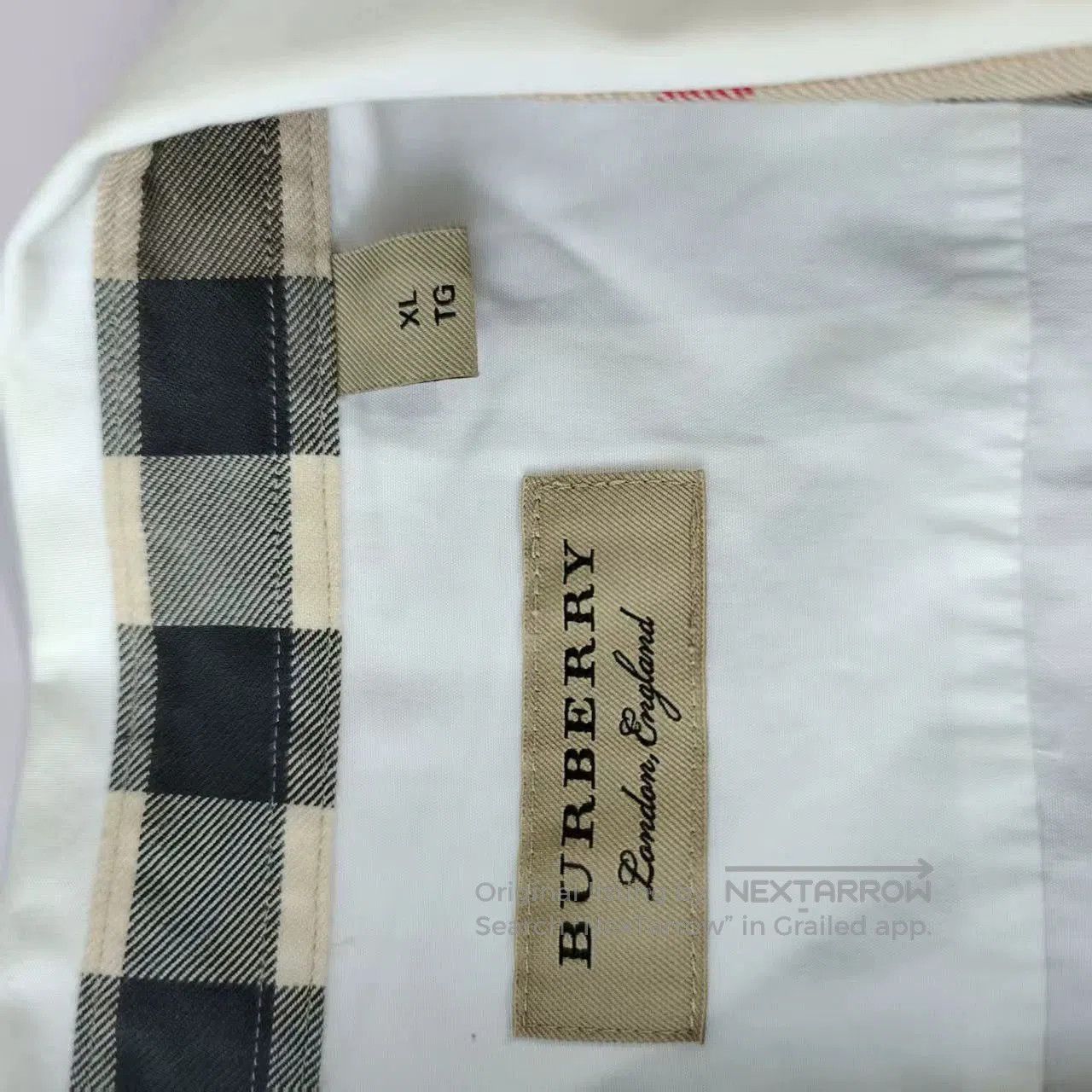 Burberry Burberry Long Sleeve Shirt with Check Collar. Size US M / EU 48-50 / 2 - 3 Thumbnail
