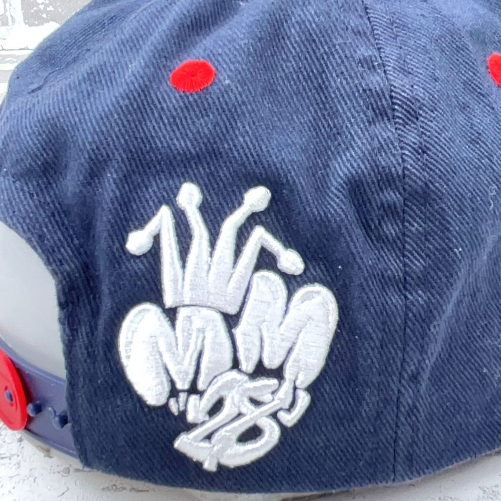 Disney Disney Mickey Mouse Hat Cap Snap Back Blue Red Graffiti Cartoon Skater Hip Hop Size ONE SIZE - 3 Thumbnail