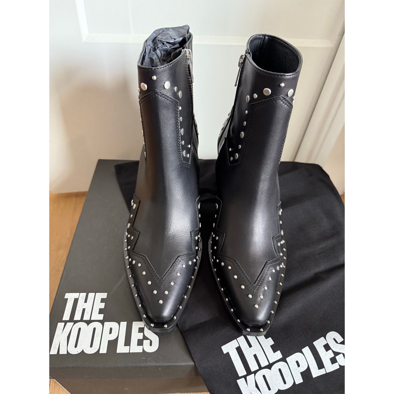 The Kooples $445 New The Kooples Santiag Studded Boot Fr40/ US9 Size US 9 / IT 39 - 4 Thumbnail