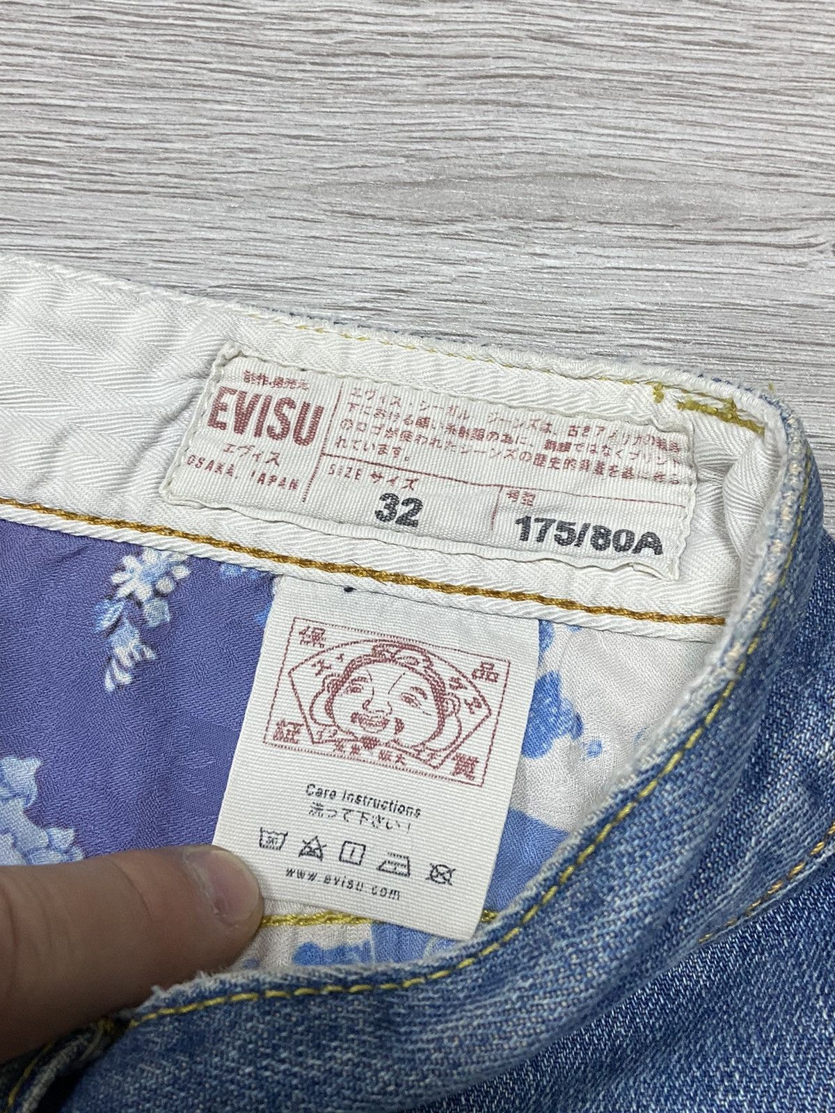 Evisu Evisu vintage seagull denim short jeans Size US 32 / EU 48 - 9 Thumbnail