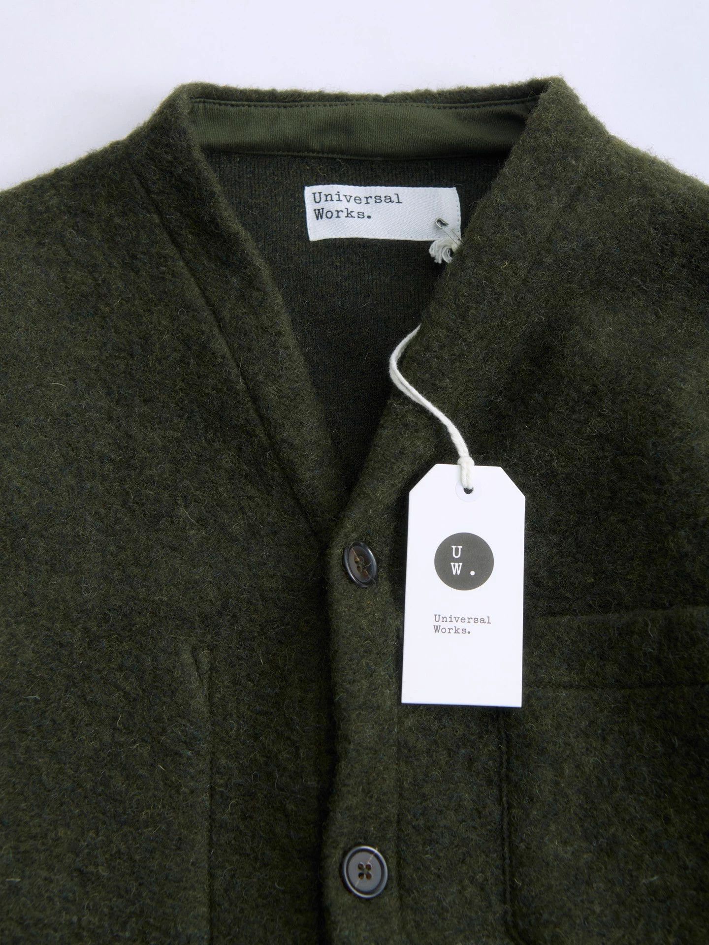 Other UNIVERSAL WORKS Moss Green Oversized Wool Cardigan Size M / US 6-8 / IT 42-44 - 8 Thumbnail