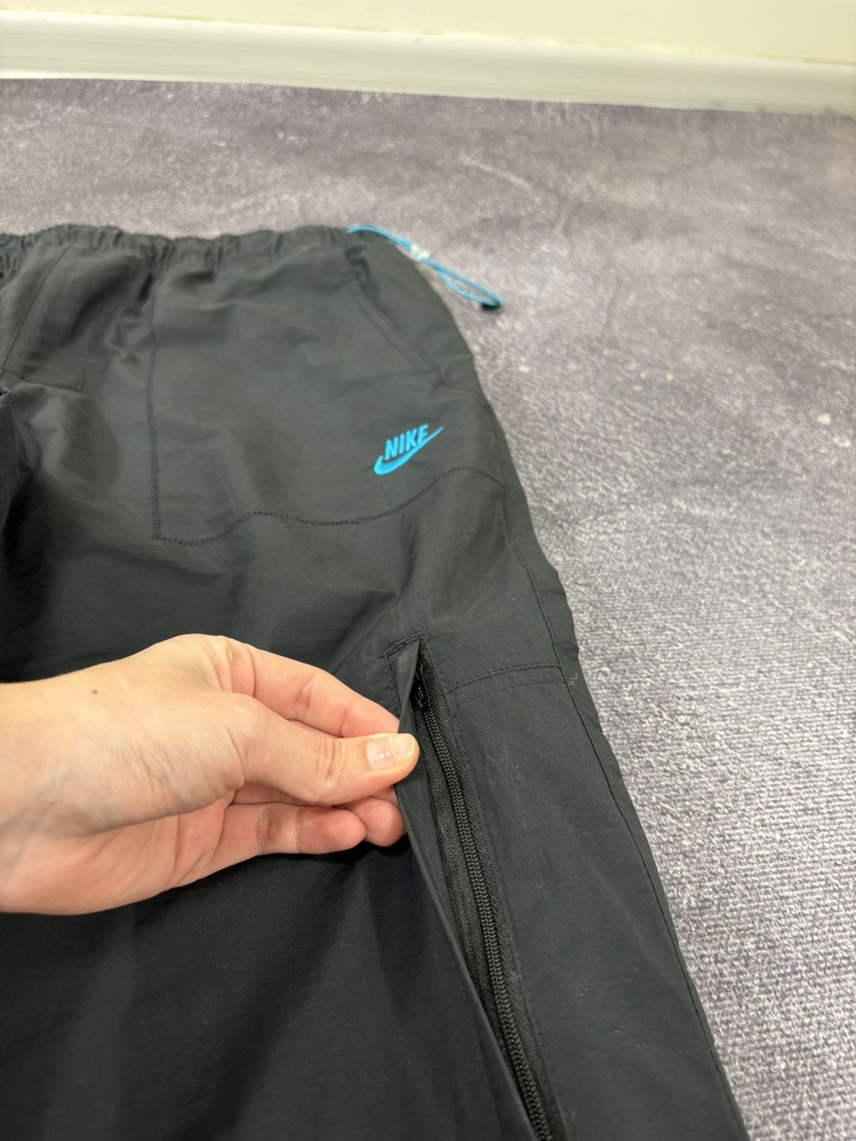 Nike Vintage Nike Air Y2K 0.0.9 Rare Tech Black Baggy Track Pants Size US 32 / EU 48 - 11 Thumbnail