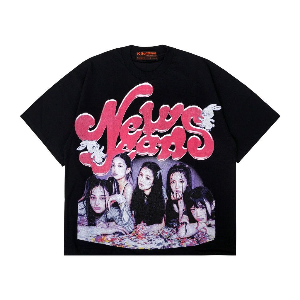 image of Band Tees New Jeans Omg! Oversized Tee in Black, Men's (Size XL)