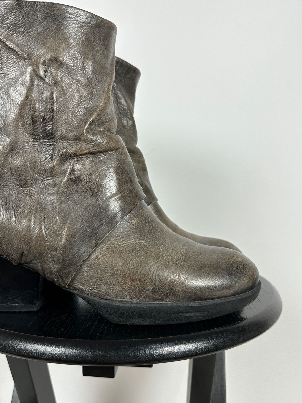 A.S.98 A.S.98. Airstep Leather Biker Ankle Boots Size US 11 / IT 41 - 13 Thumbnail