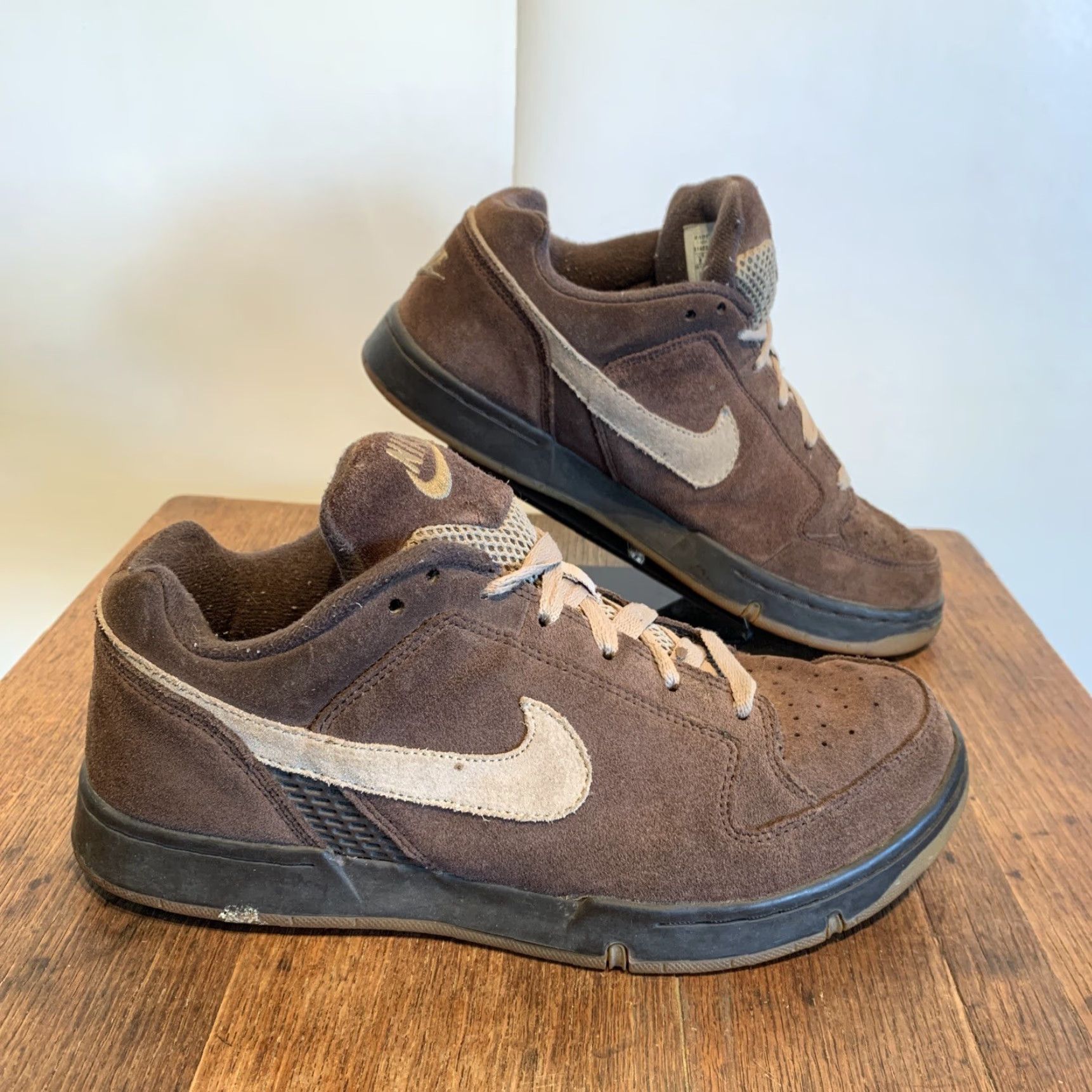Nike Nike Dunk Low Mens Size 9 Brown Leather Sneaker 2007 Air Swoosh Size US 9 / EU 42 - 3 Thumbnail
