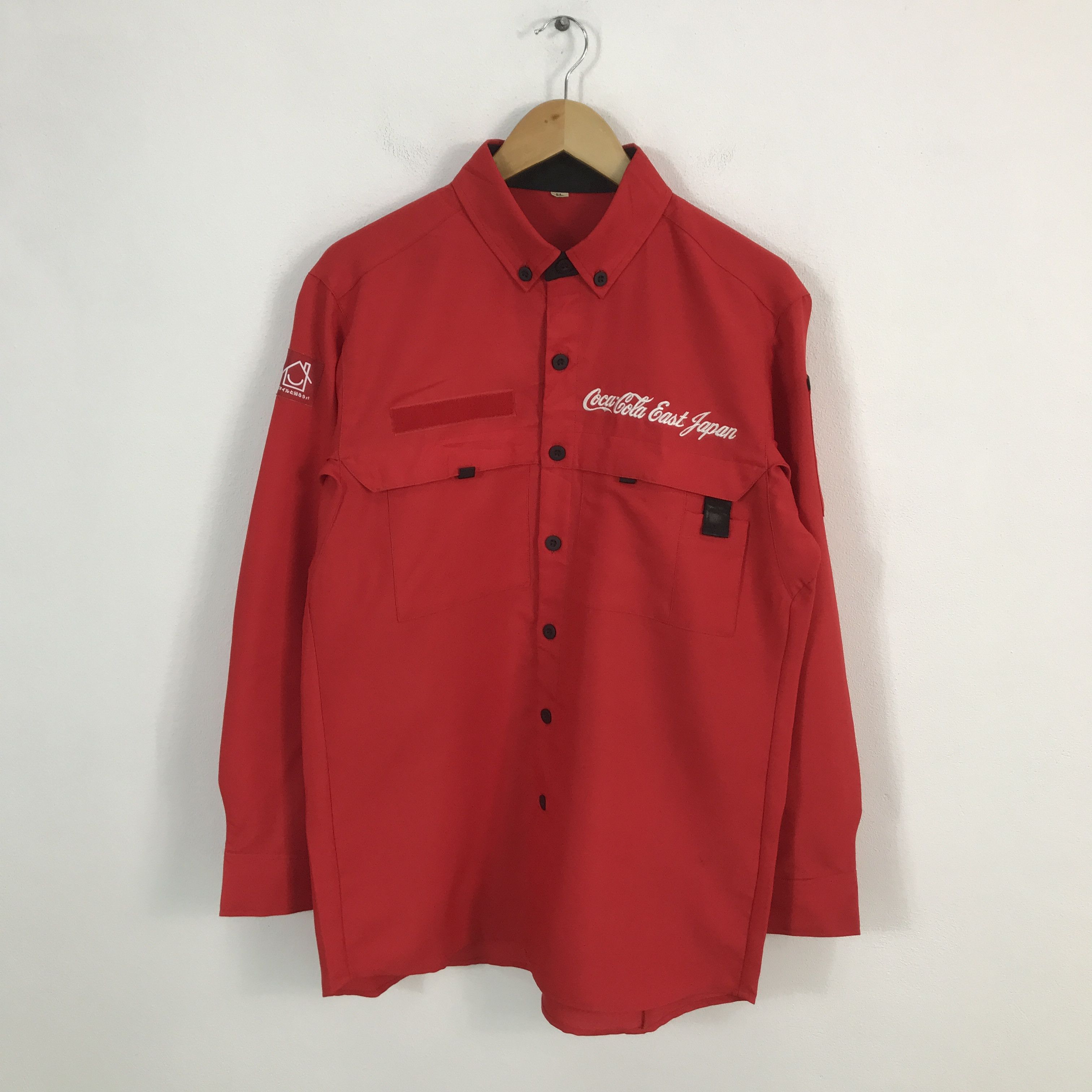 Coca Cola × Japanese Brand Vtg coca cola east japan button up tshirts Size US L / EU 52-54 / 3 - 1 Thumbnail