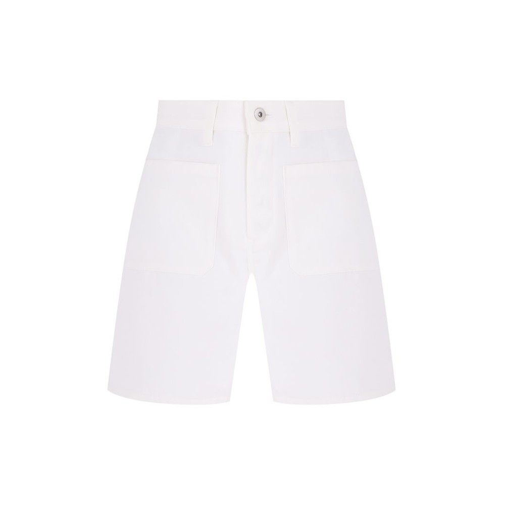 o1mt1gz0725 Denim Short in White
