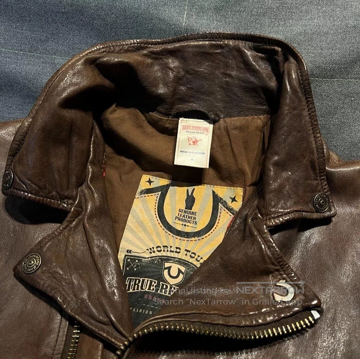True Religion True Religion Sheepskin Rivet Leather Jacket. Size US M / EU 48-50 / 2 - 8 Thumbnail