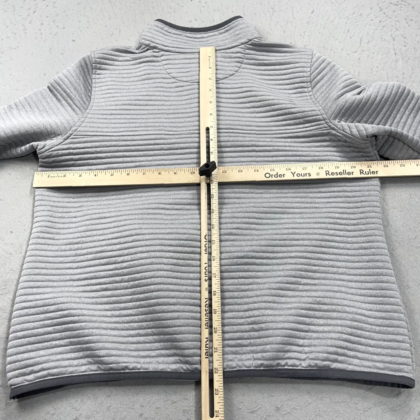Vintage LL Bean Jacket Womens Large Petite Gray Airlight Knit Pullover Quilted Snap T Jacket Size L / US 10 / IT 46 - 6 Thumbnail