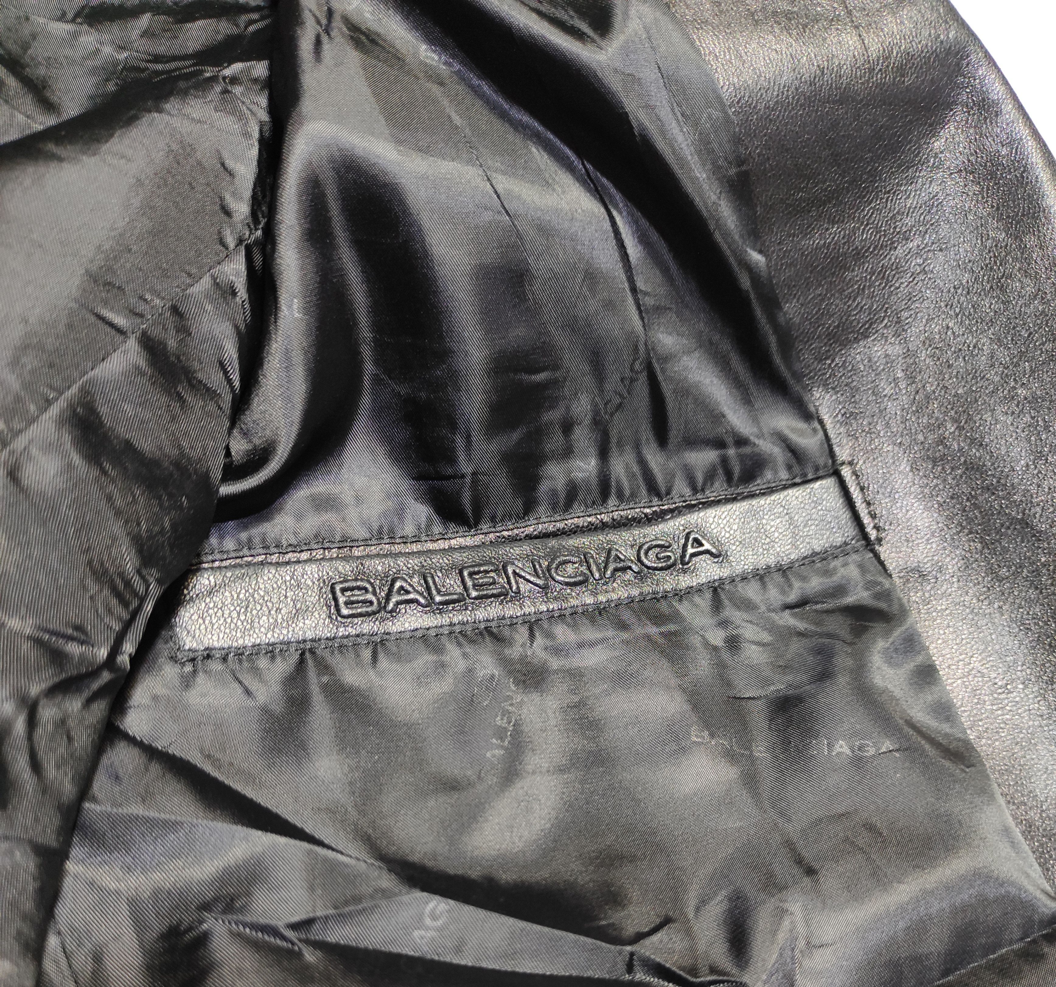 Balenciaga Balenciaga Black leather blazer Jacket Size US M / EU 48-50 / 2 - 4 Thumbnail