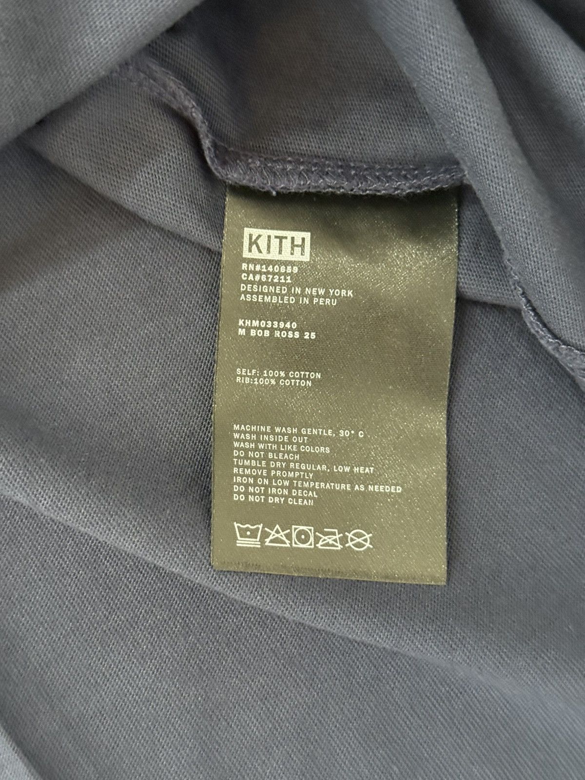 Kith KITH Bob Ross Happy Accidents Quote Tee Nocturnal Sz Large Size US L / EU 52-54 / 3 - 3 Thumbnail