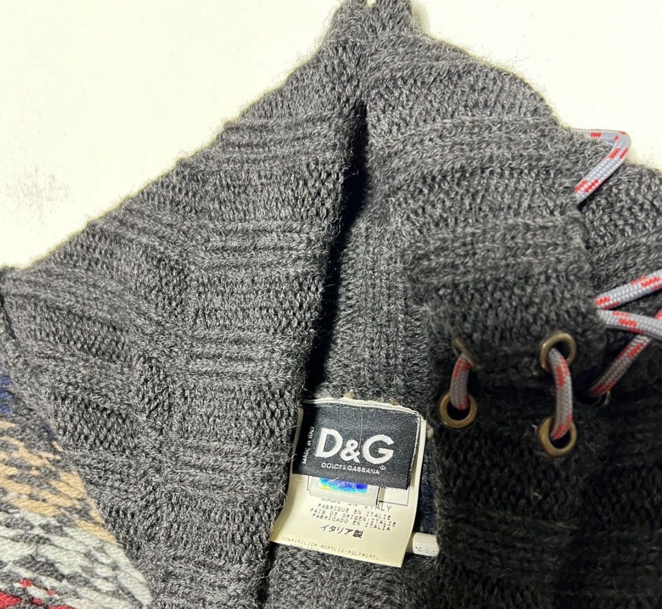 Dolce & Gabbana dolce&gabbana y2k patched mohair alpaca sweater Size US L / EU 52-54 / 3 - 12 Thumbnail