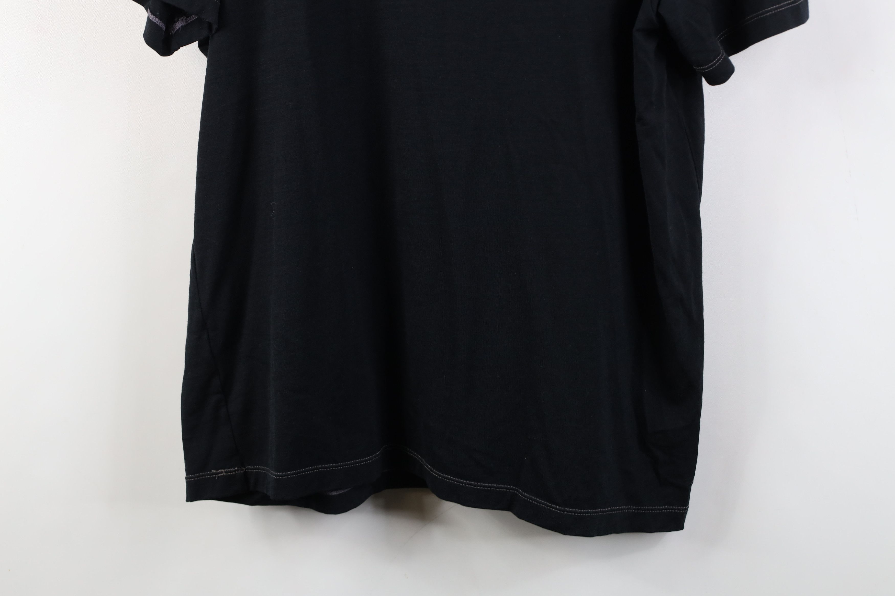 Vintage Klim Racing Spell Out Teton Merino Wool Knit T-Shirt Black Size US L / EU 52-54 / 3 - 3 Thumbnail