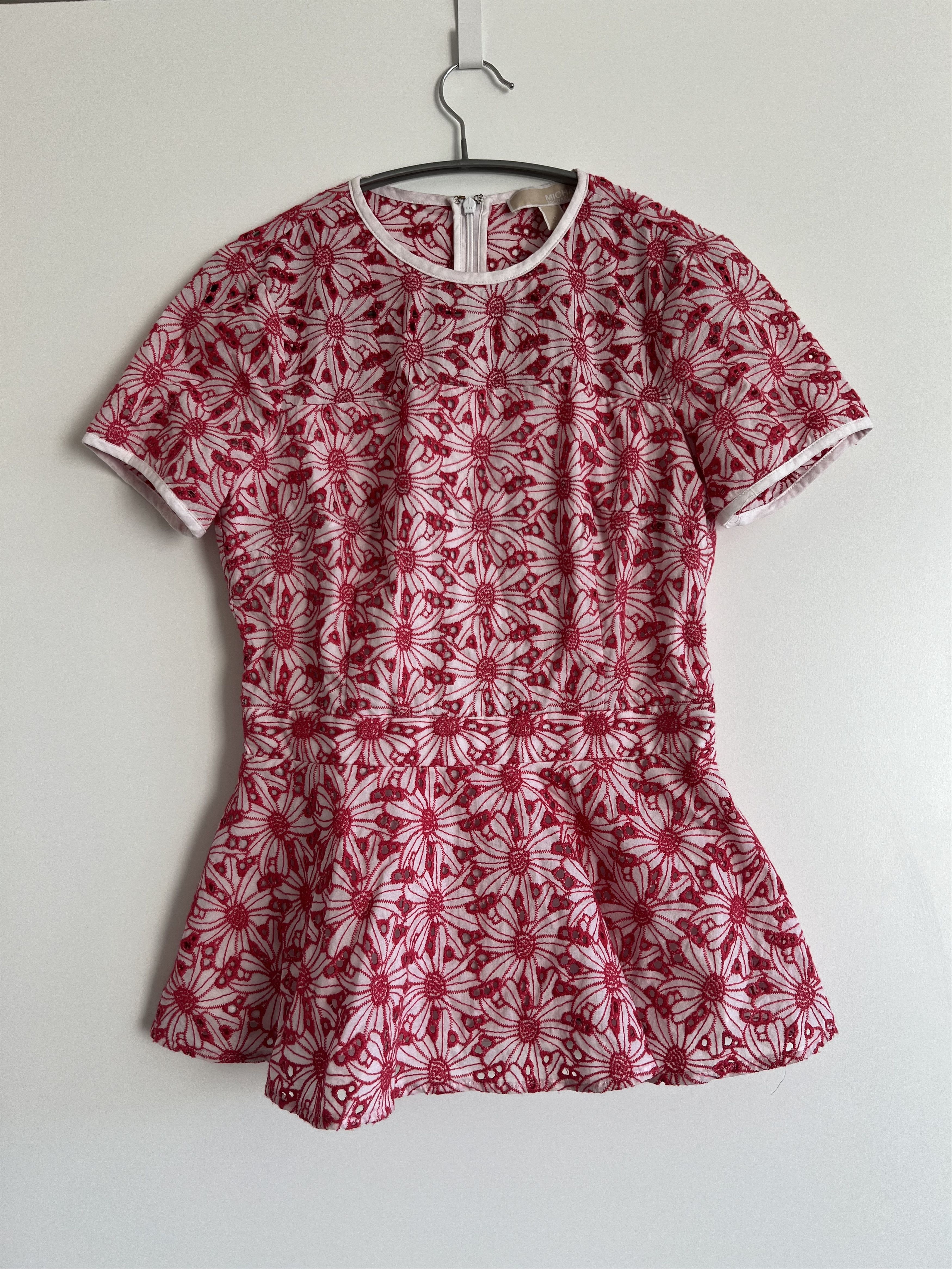 Michael Kors Michael Kors Luxury Floral Lace Peplum Top Size 0 Size XS / US 0-2 / IT 36-38 - 11 Thumbnail