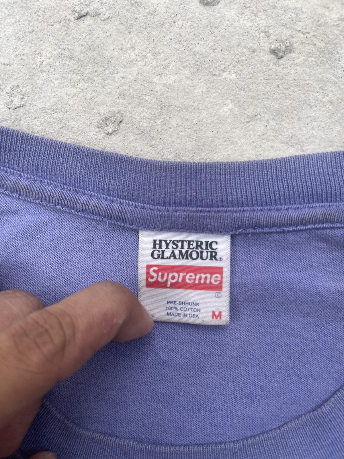Hysteric Glamour × Supreme HYSTERIC GLAMOUR × Supreme TShirt purple Size US M / EU 48-50 / 2 - 3 Thumbnail
