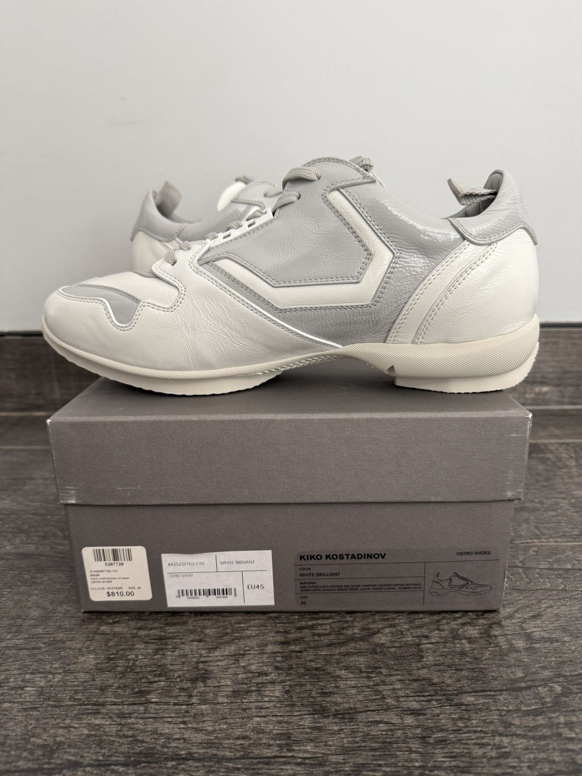 Kiko Kostadinov [NEW] Kiko Kostadinov SS25 Ostro Shoe White Brilliant Size US 12 / EU 45 - 6 Thumbnail