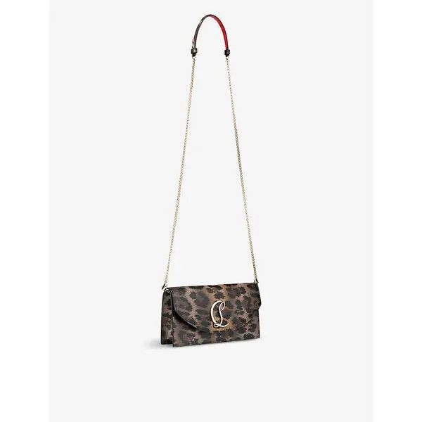 Christian Louboutin o1s1wg111124 Size: OS/ Loubi 54 Clutch Bag in Leopard Size ONE SIZE - 5 Thumbnail