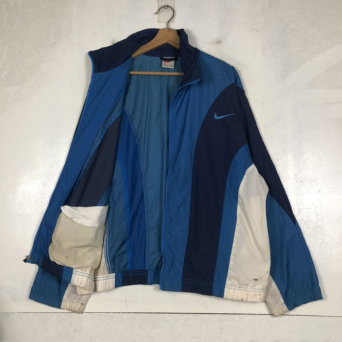 Nike 📌VINTAGE NIKE WINDBREAKER ANORAK JACKET BIG SWOOSH Size US M / EU 48-50 / 2 - 12 Thumbnail
