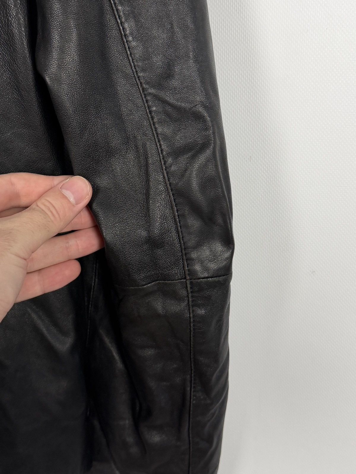 Emporio Armani Emporio Armani Leather Jacket Full Zip Biker Style Size 50 Size US S / EU 44-46 / 1 - 18 Thumbnail