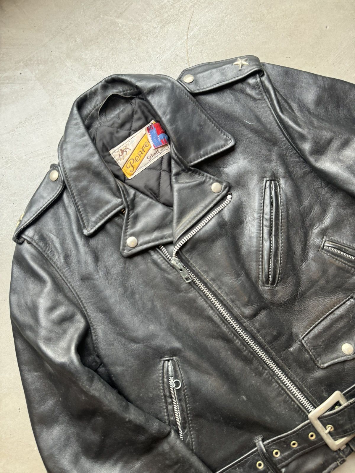Schott Schoot Perfecto Biker leather jacket Size US S / EU 44-46 / 1 - 2 Thumbnail