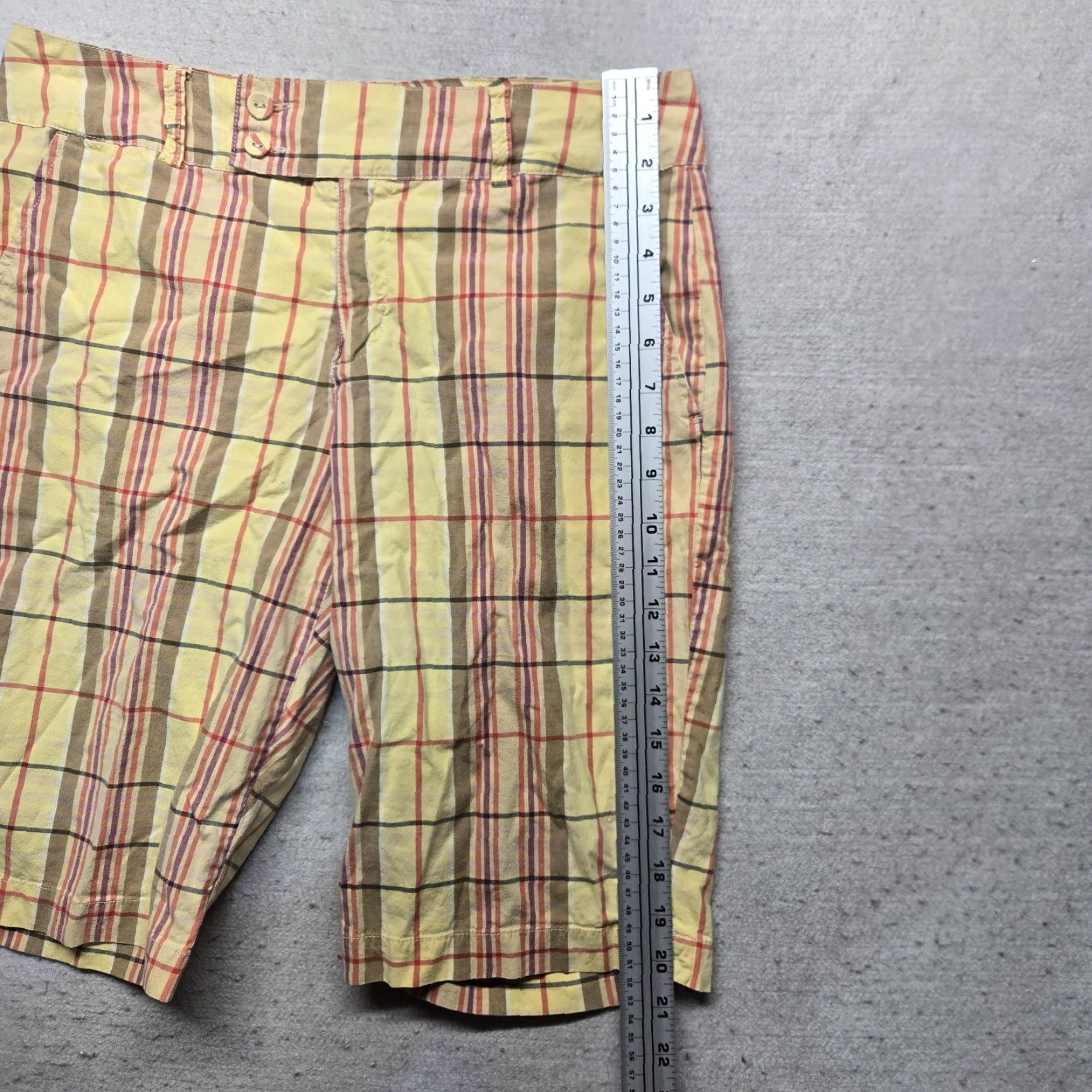 Gloria Vanderbilt GLORIA VANDERBILT Yellow Red Plaid Khaki Capri Pants Women’s Size 8 Size 30" / US 8 / IT 44 - 5 Thumbnail