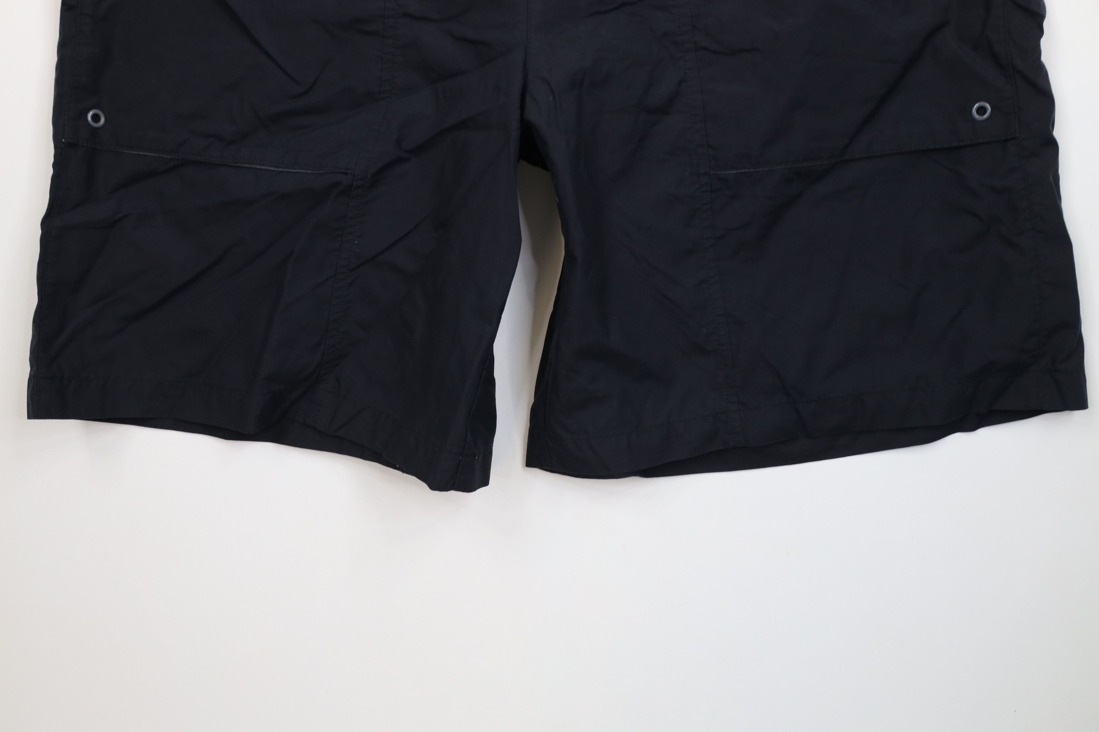 Nike Vintage 90s Y2K Nike Mini Swoosh Lined Utility Shorts Black Size US 36 / EU 52 - 4 Thumbnail