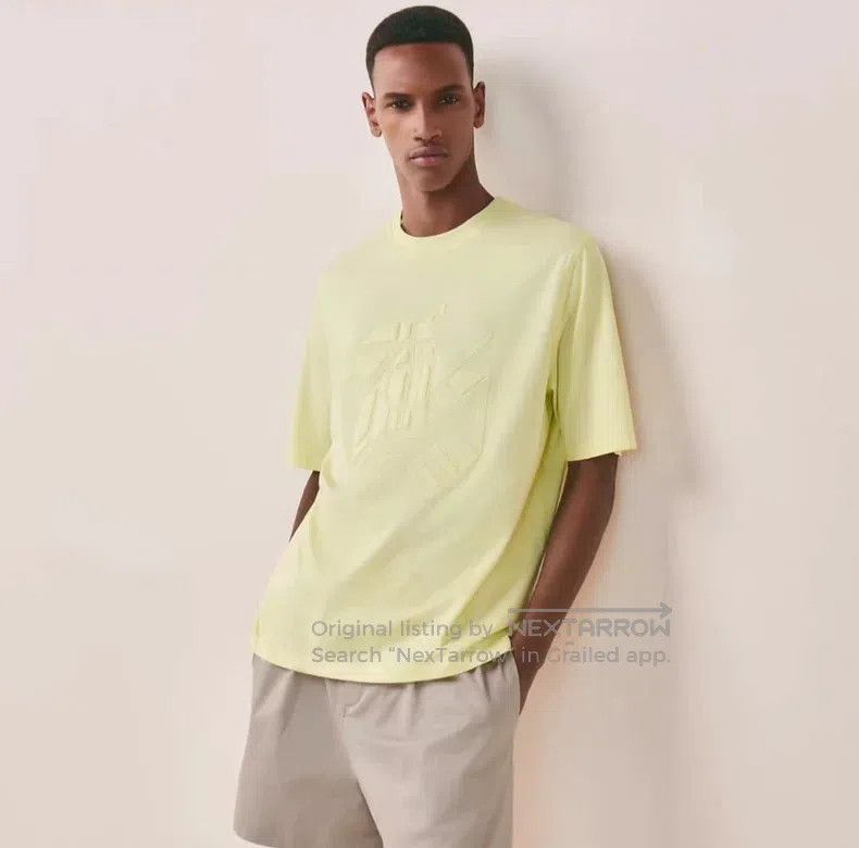 Hermes Hermes Men's Short Sleeve T-Shirt, 'Chevaux en Symetrie 3D Size US XXL / EU 58 / 5 - 3 Thumbnail