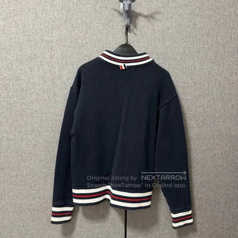 Thom Browne Thom Browne Navy Cotton Men's Sweater . Size US M / EU 48-50 / 2 - 2 Thumbnail