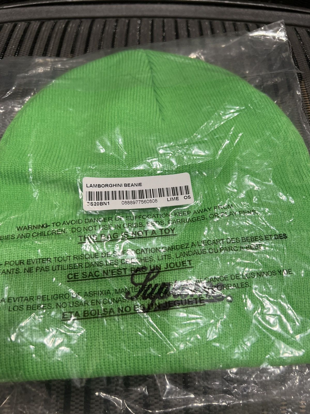 Lamborghini × Supreme Supreme x Lamborghini Beanie SS20 Size ONE SIZE - 6 Thumbnail