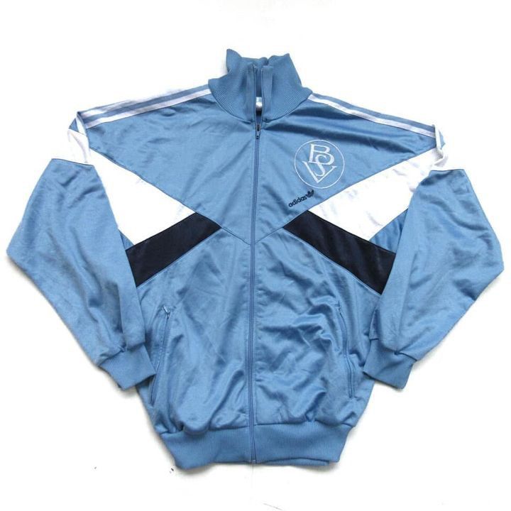 Adidas Adidas Vintage 80s tracktop Jacket Psv germany herman Feuss Size US L / EU 52-54 / 3 - 1 Thumbnail