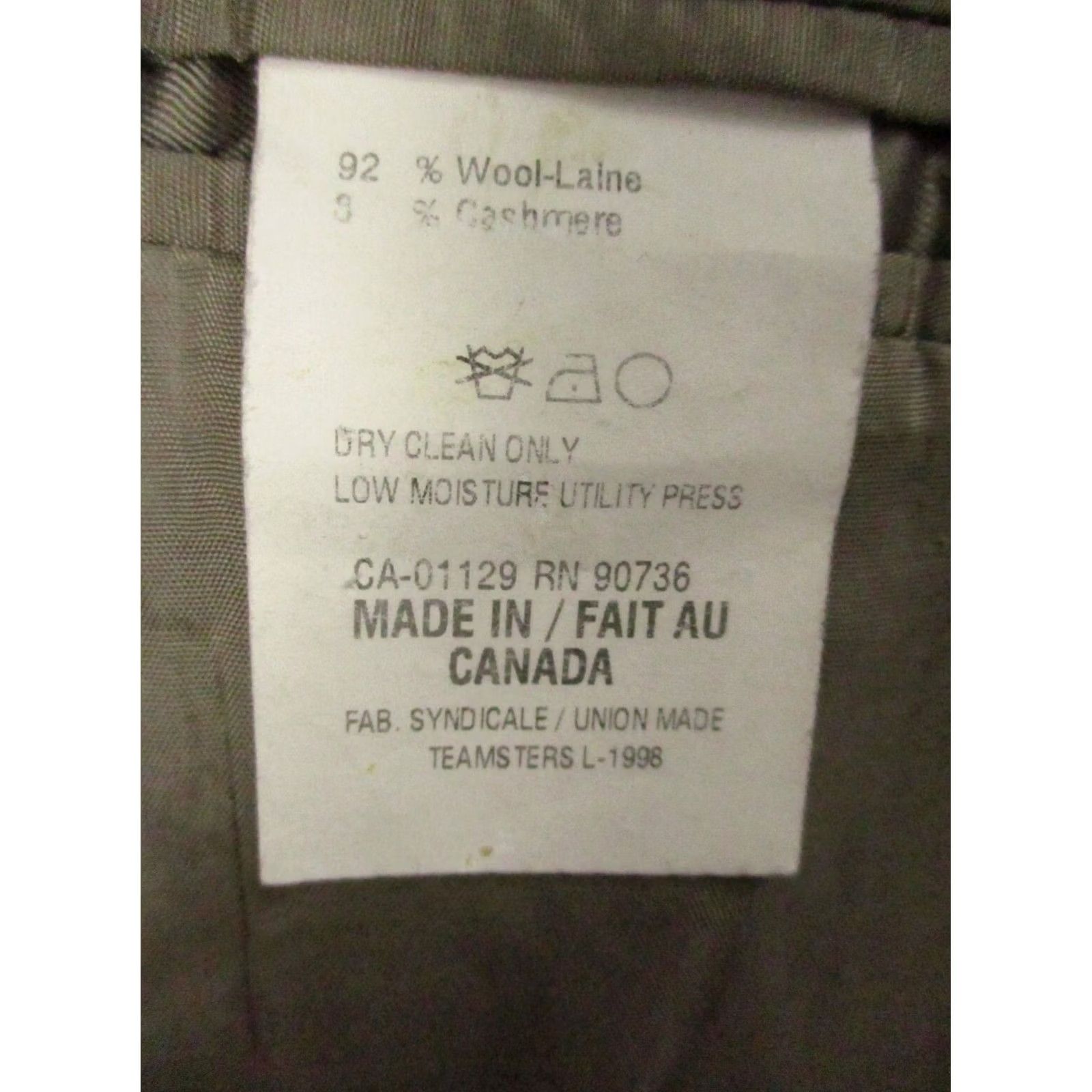 Ralph Lauren LAUREN RALPH LAUREN Wool Cashmere Blazer Jacket 48 L Houndstooth EUC Size 48R - 4 Thumbnail