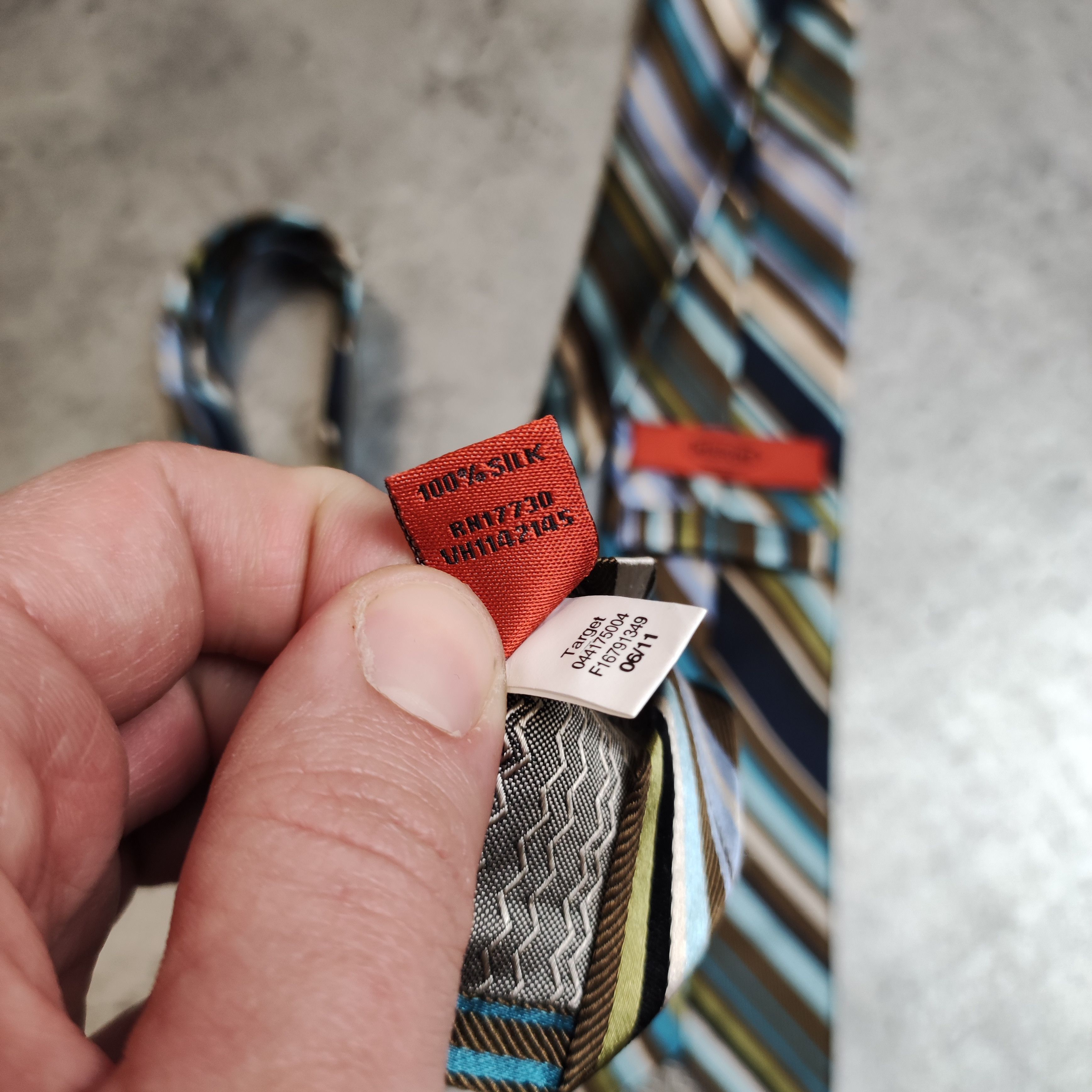 Missoni × Vintage Vintage RARE 90s Missoni Cravatte Silk Abstract Tie Size ONE SIZE - 5 Thumbnail