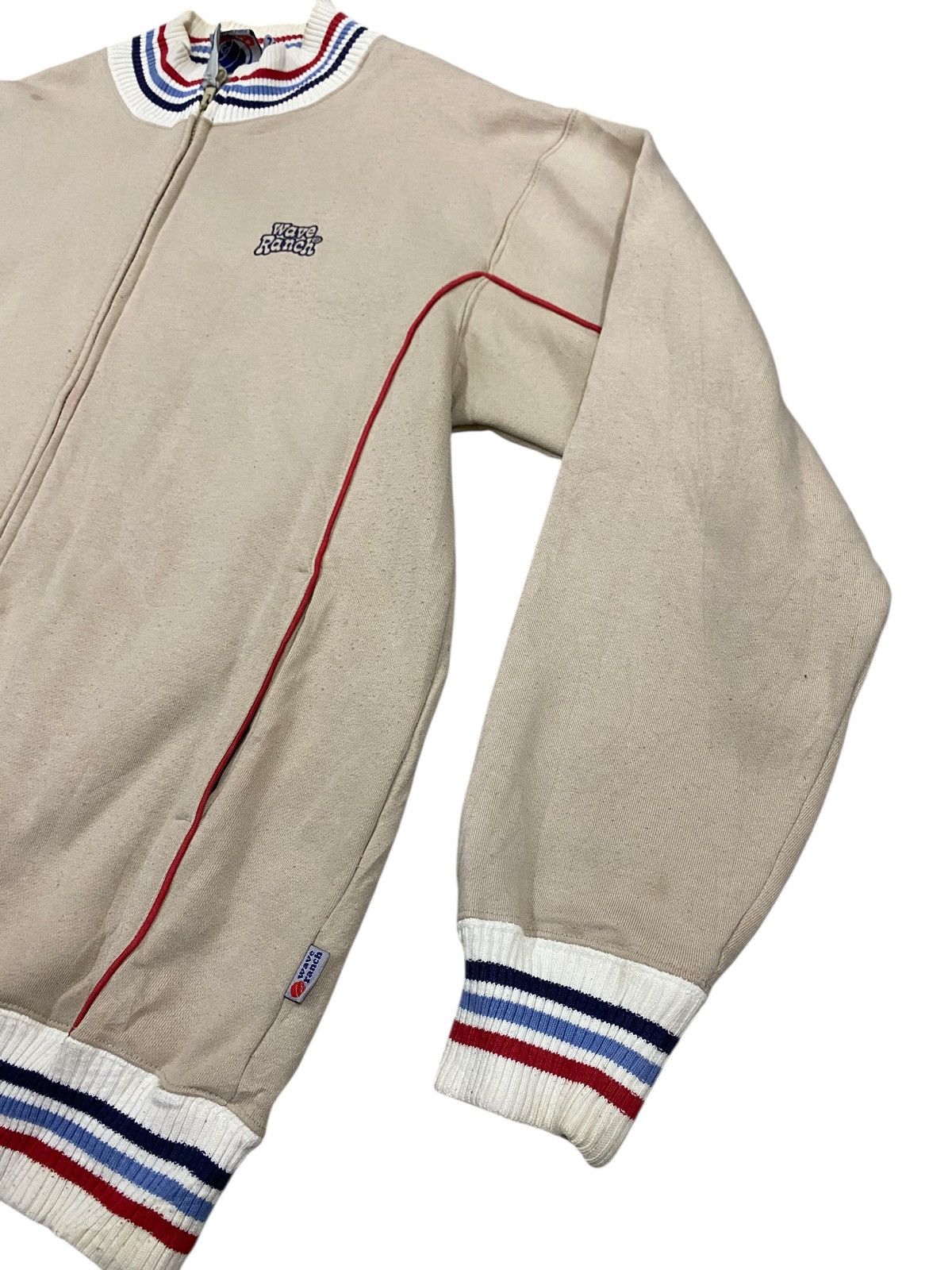 Vintage Vtg 90s Wave Ranch Varsity Big Logo Jacket Size US M / EU 48-50 / 2 - 3 Thumbnail