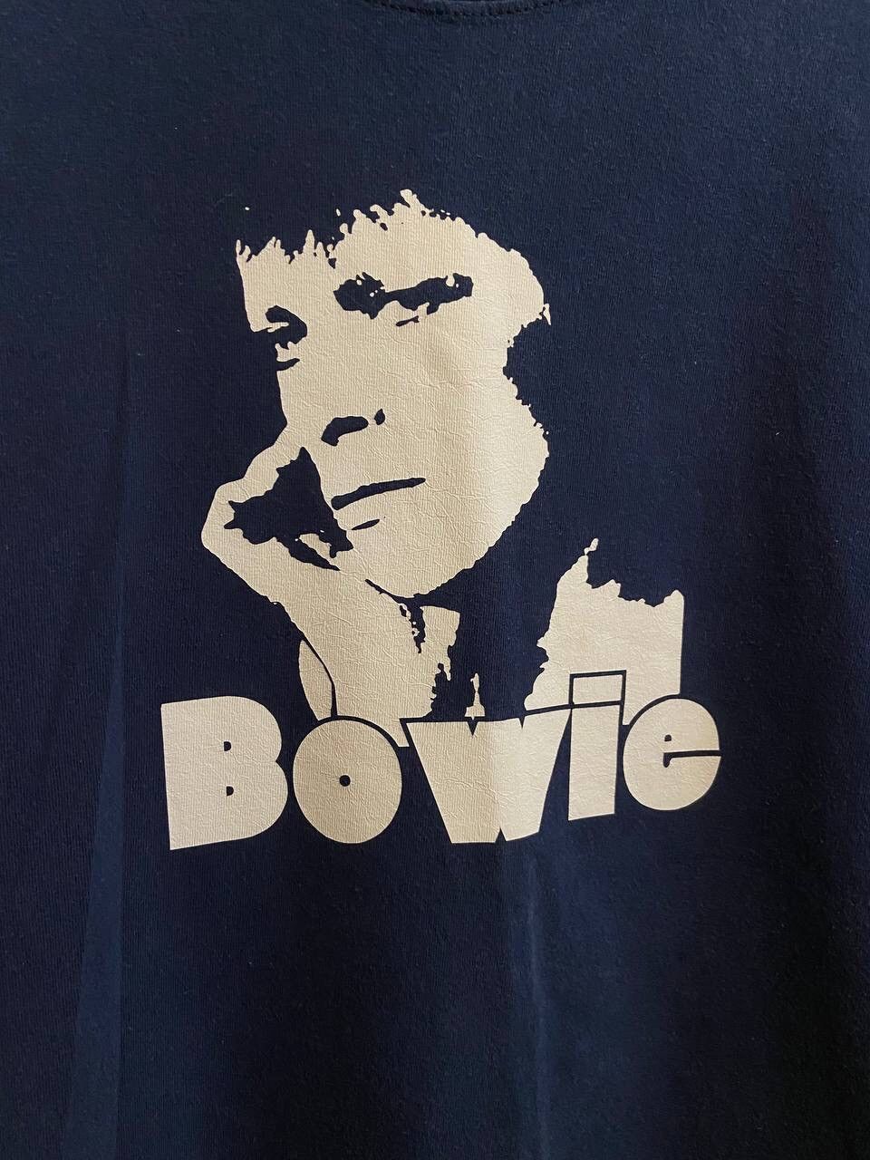 Band Tees Vintage Y2K David Bowie Rock Band Portrait Sun Faded T Shirt Size US L / EU 52-54 / 3 - 3 Thumbnail