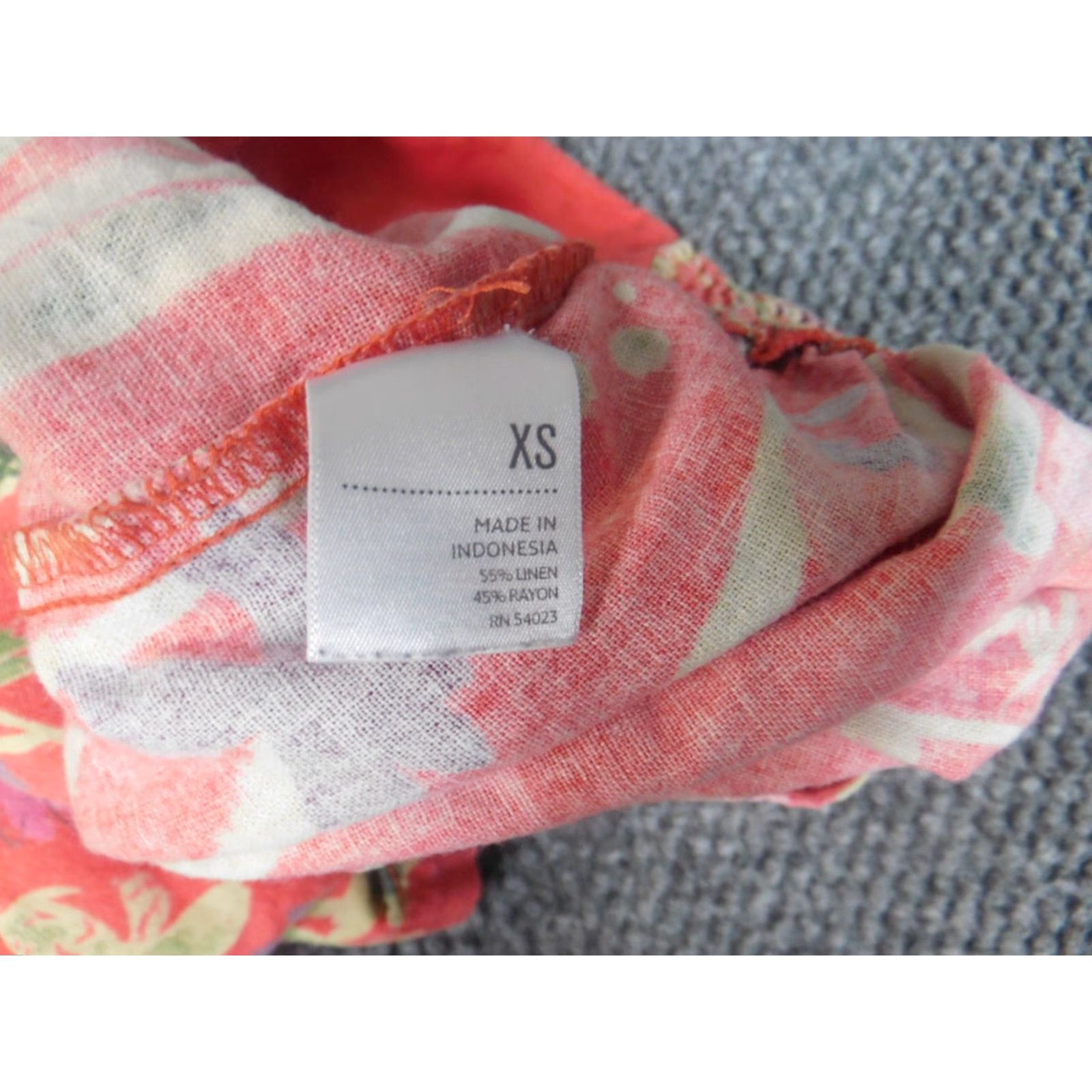 Old Navy Old Navy Skirt Womens XS Pink Floral A-Line Linen Knee Length Stretch Casual Womens Size 26" / US 2 / IT 38 - 7 Thumbnail