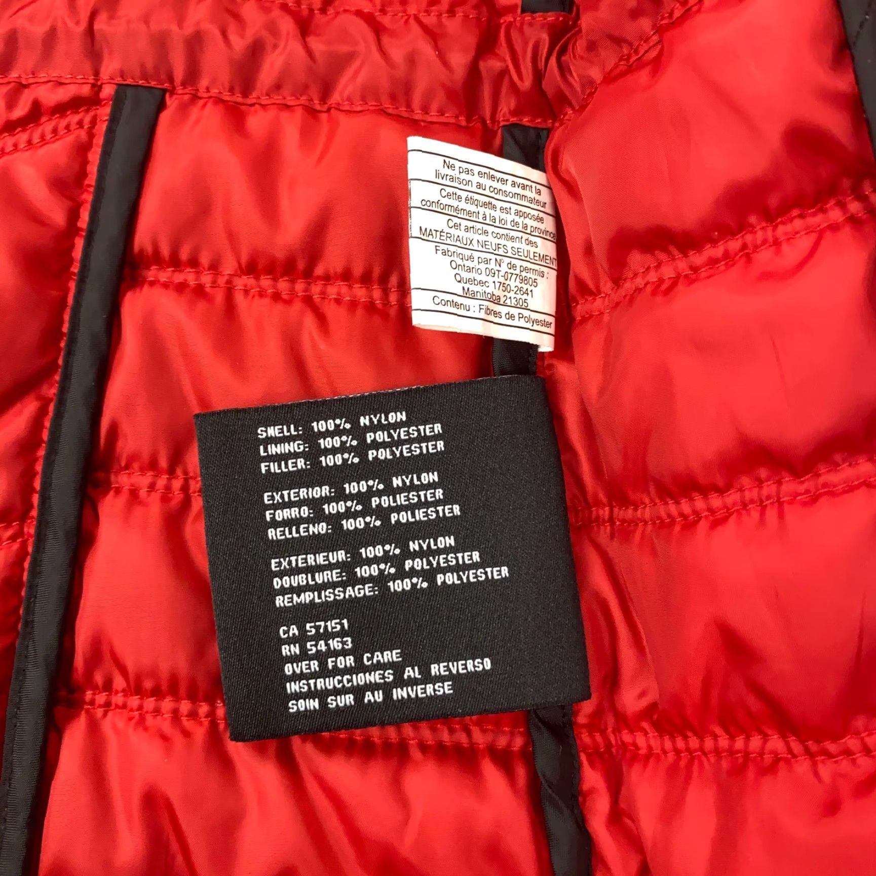 Guess GUESS Womens Jacket Small Red Nylon Mock Neck Lined Quilted Puffer Lightweight Short Zip Satin Logo Casual Outerwear Size S / US 4 / IT 40 - 7 Thumbnail