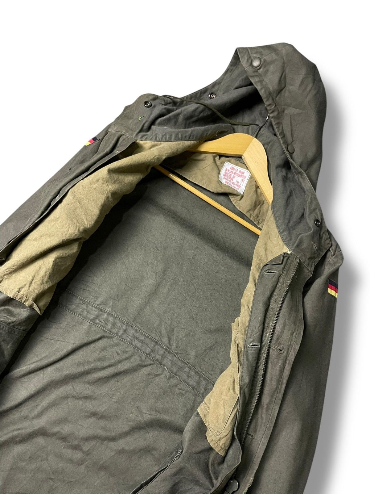 Japanese Brand × Vintage Vintage Germany Army Hooded Jacket (102) Size US S / EU 44-46 / 1 - 9 Thumbnail