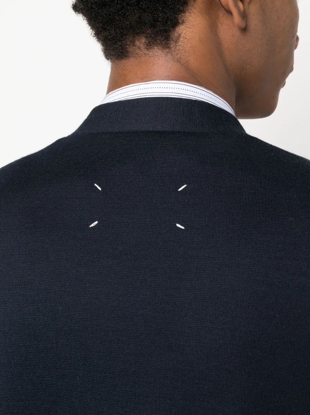 Maison Margiela o1loc1c1125 Milano Stitch Single-breasted Blazer in Navy Size US L / EU 52-54 / 3 - 5 Thumbnail
