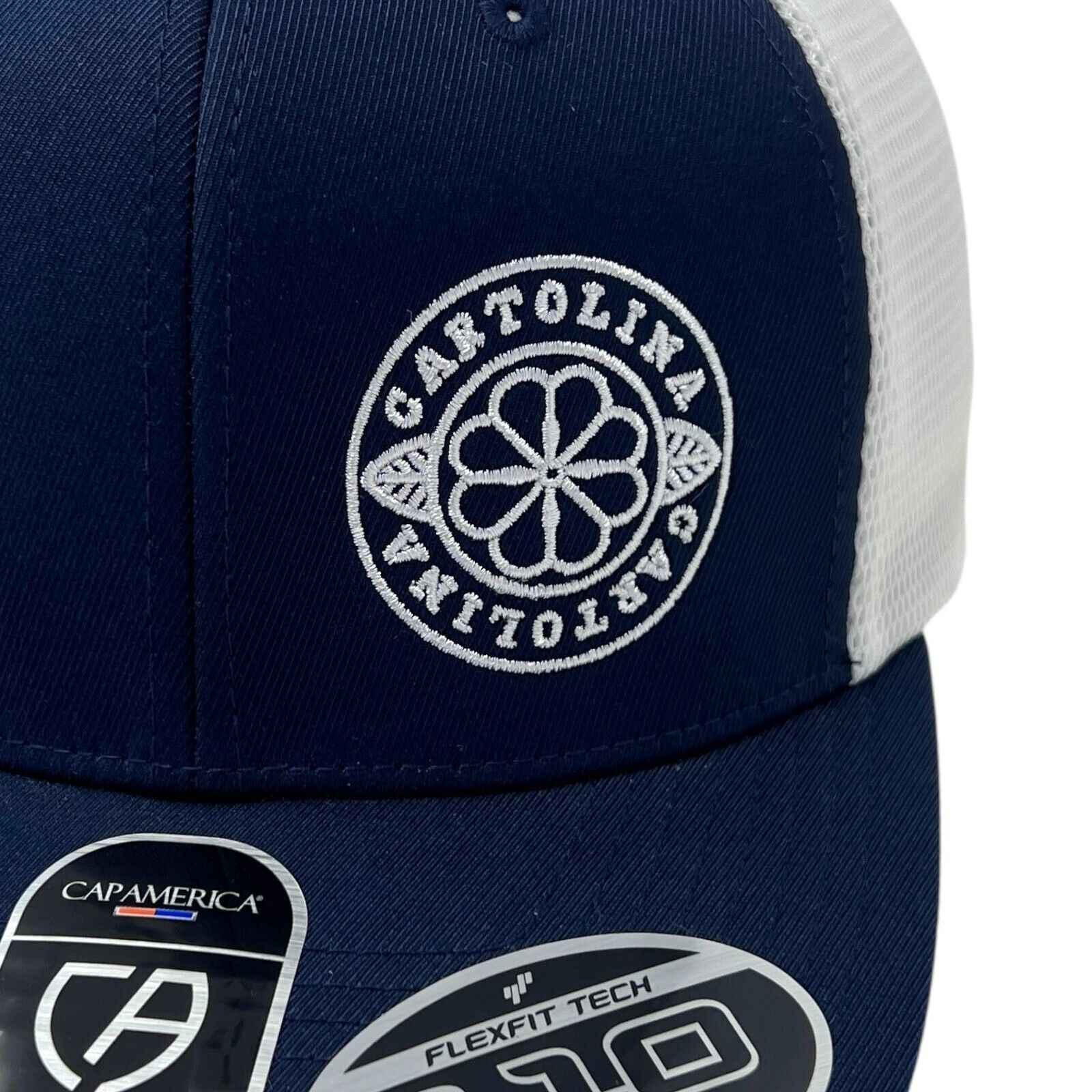 Other NWT CARTOLINA FLORAL Trucker Cap America FLEXFIT 110 Basebal Size ONE SIZE - 6 Thumbnail